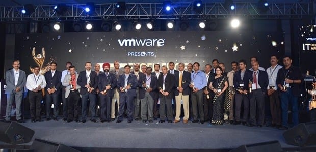 Winners of the VMware IT Excellence Awards during vForum Mumbai
