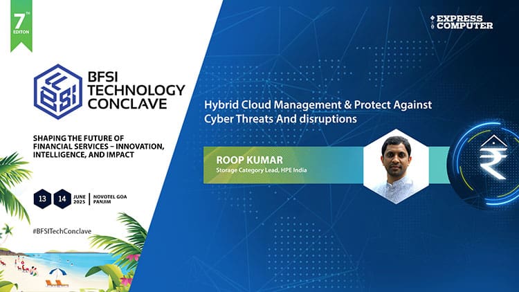 Roop Kumar, Storage Category Lead, HPE India - Express Computer